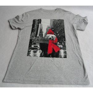 p.s. Aeropostale Gray Winter Bear Tee - Boys Size 10